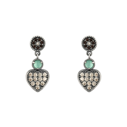 Silver Heart Earrings