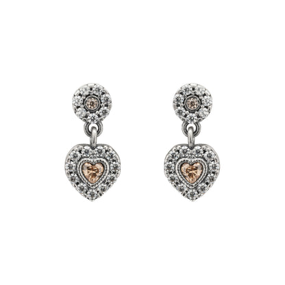 Pendientes plata pequeño corazón