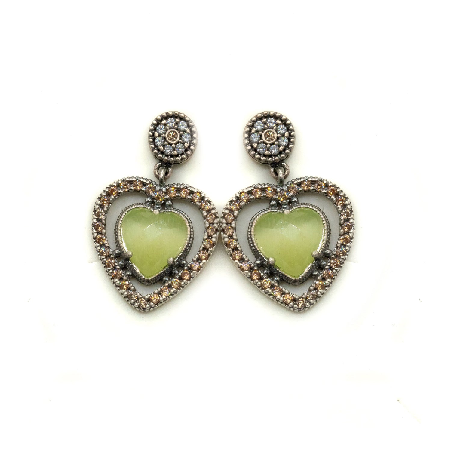 Pendientes Plata Corazón