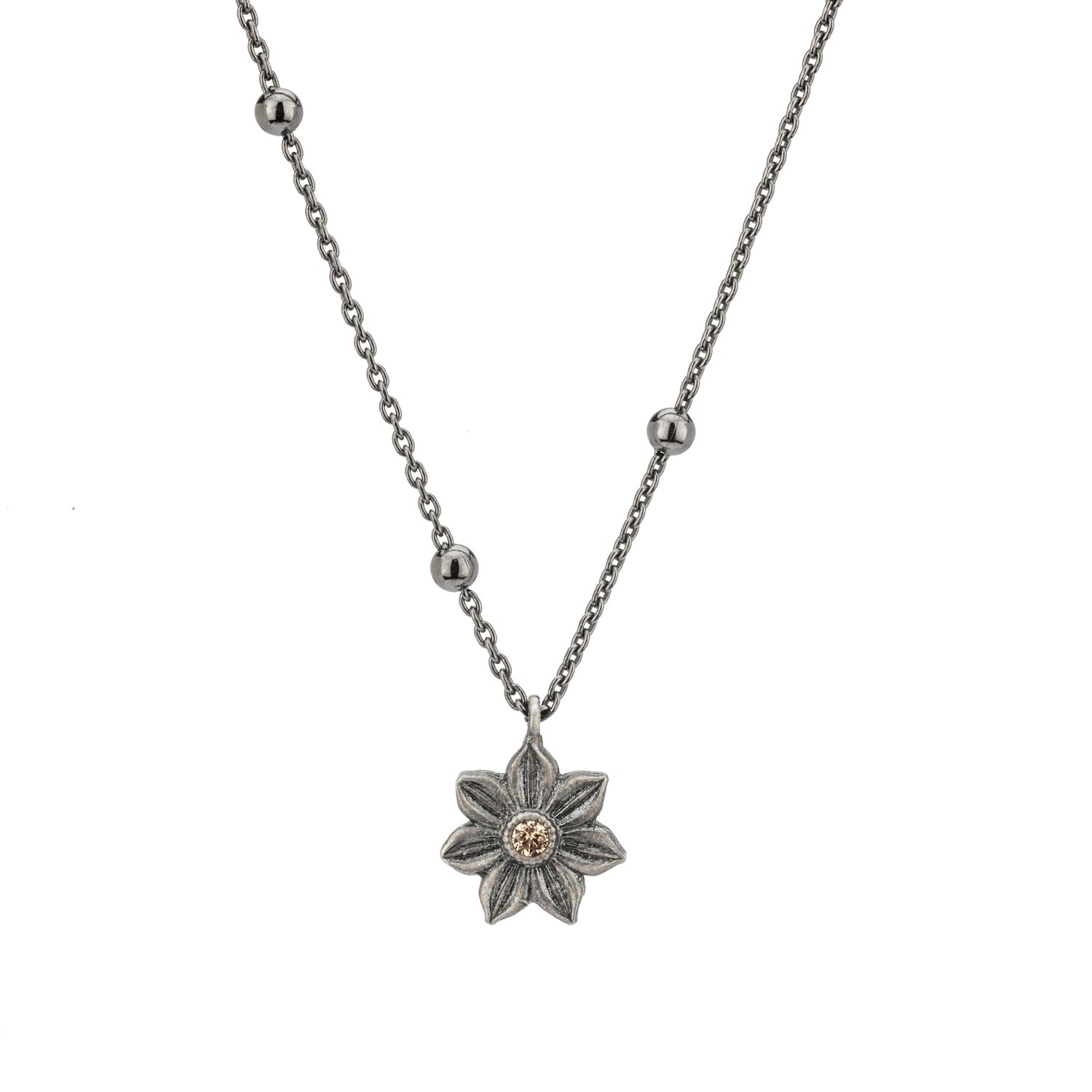 Colgante Flor Frida Plata