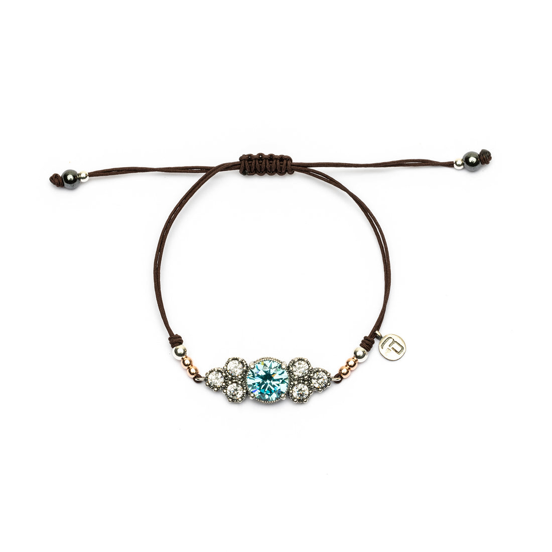 Pulsera macramé circonita