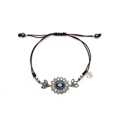 Pulsera macramé flor