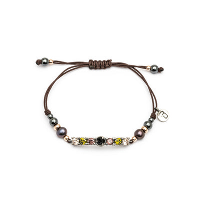 Pulsera Macramé Plata