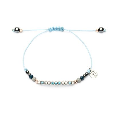 Pulsera Plata Macramé Tira Circonitas