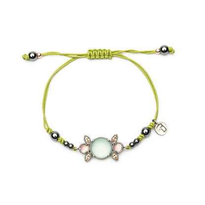 Pulsera Plata Macramé Figura