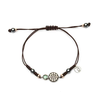 Pulsera Plata Macramé Pavé Criconitas