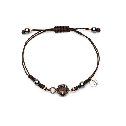 Pulsera Plata Macramé Pavé Criconitas