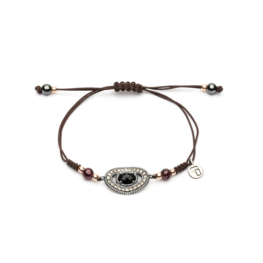 Pulsera Plata Macramé Orla Circonitas