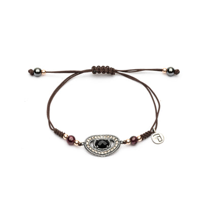 Pulsera Plata Macramé Orla Circonitas