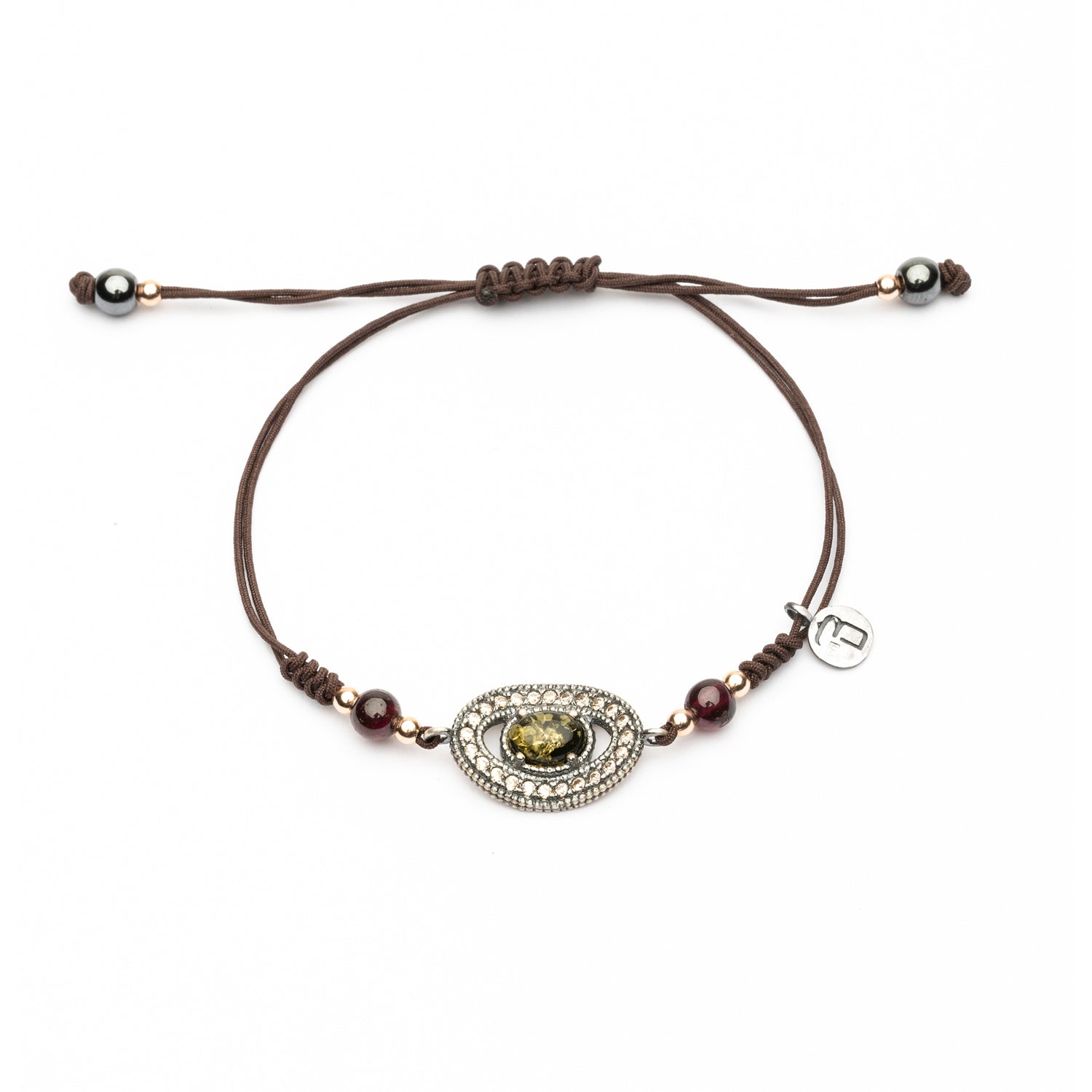 Pulsera Plata Macramé Orla Circonitas