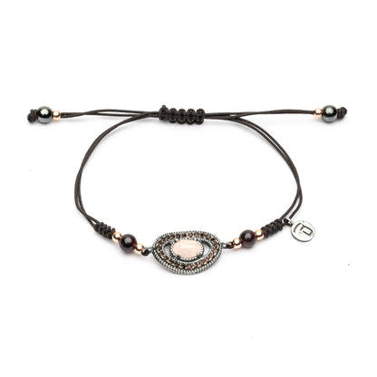 Pulsera Plata Macramé Orla Circonitas