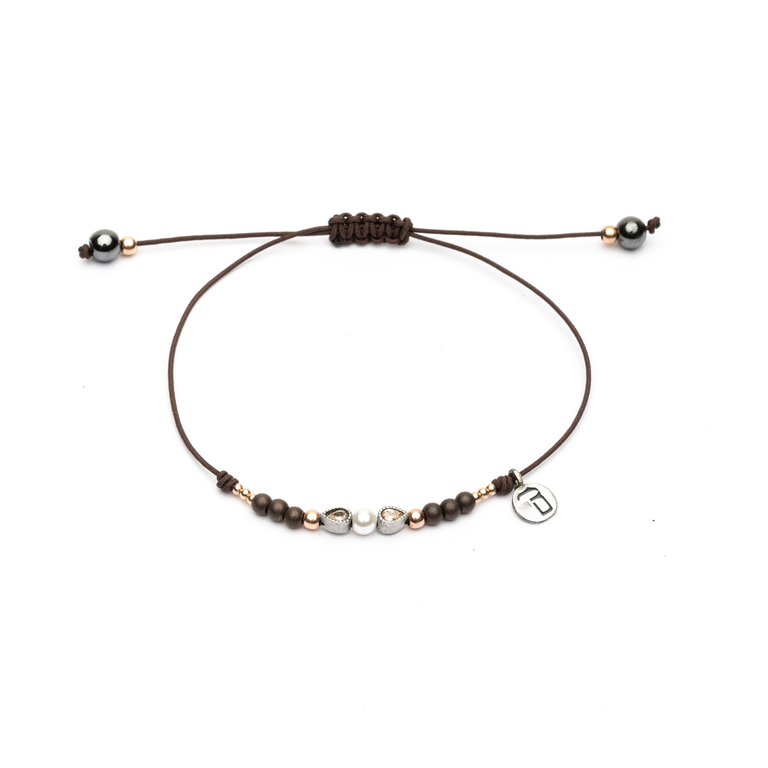 Pulsera Plata Macramé