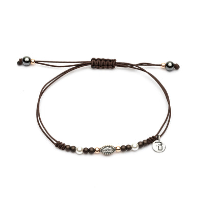 Pulsera Plata Macramé