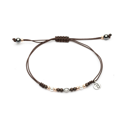 Pulsera Plata Macramé