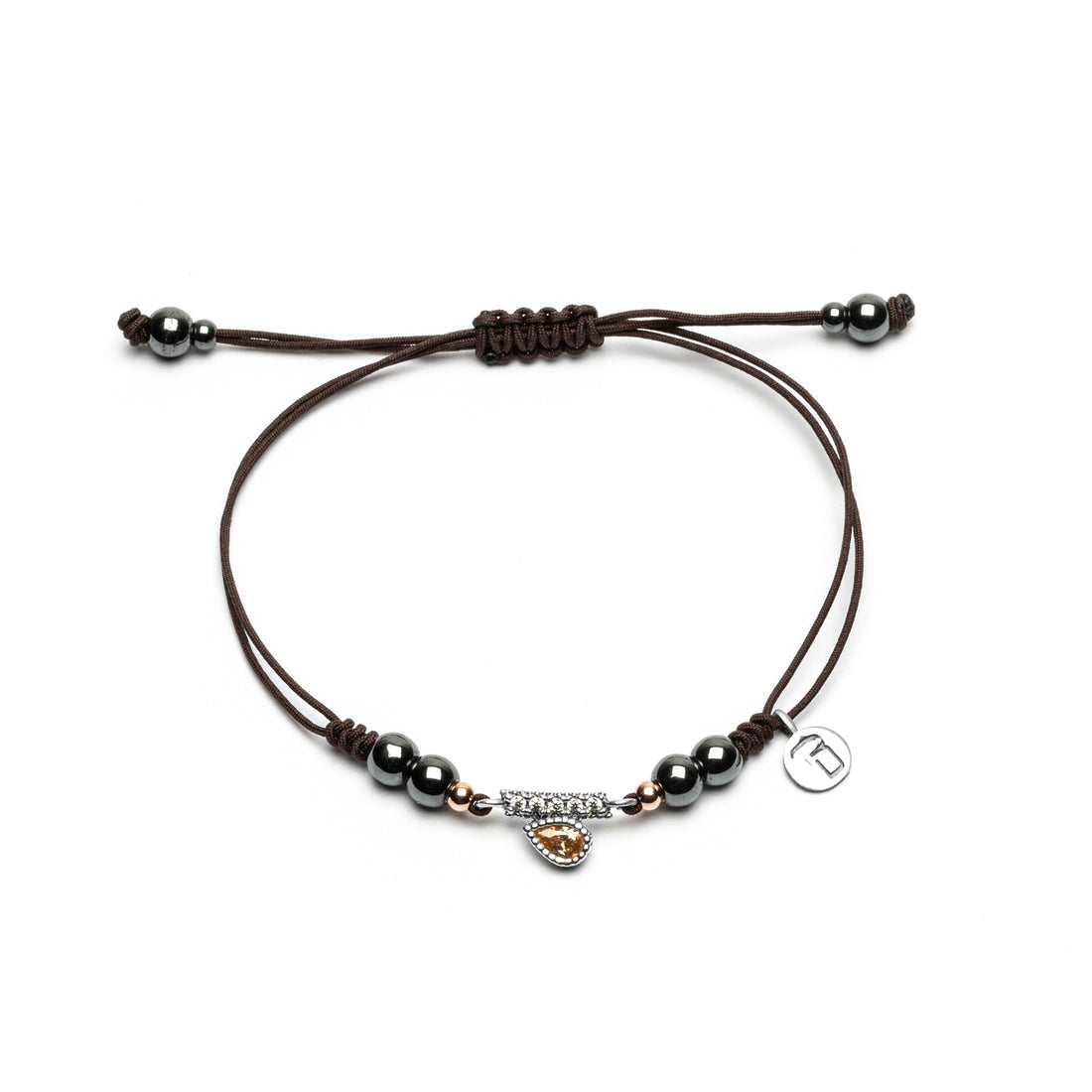 Pulsera Plata Macramé Tira Circonitas