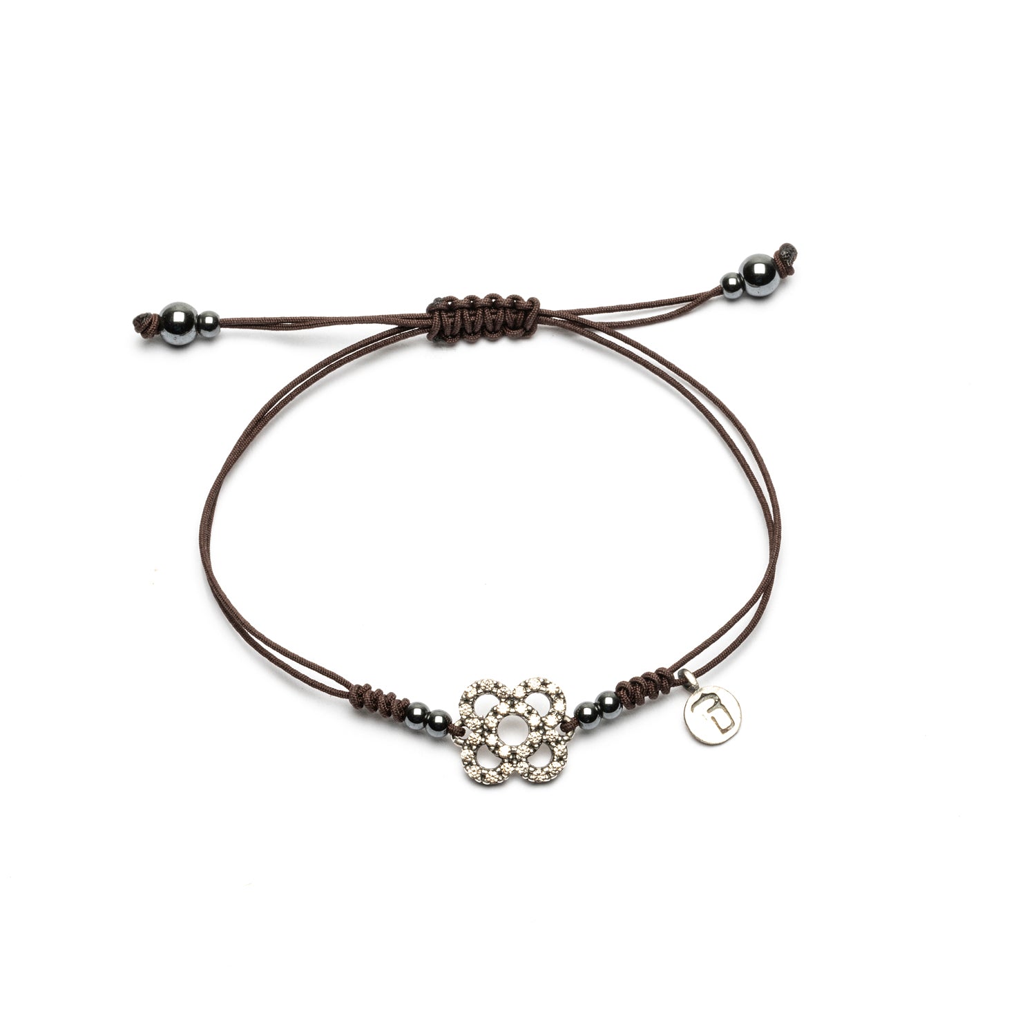 Pulsera Plata Macramé Panot Pequeño