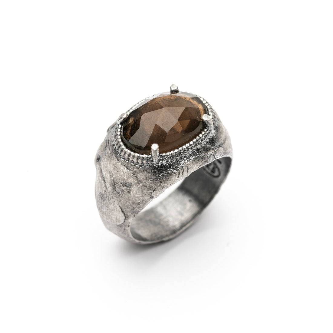 Anillo Plata Fumé Oval