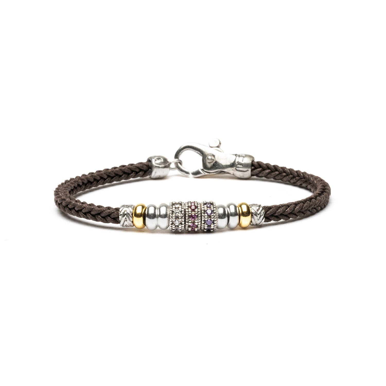 Pulsera Entrepiezas Plata bronce
