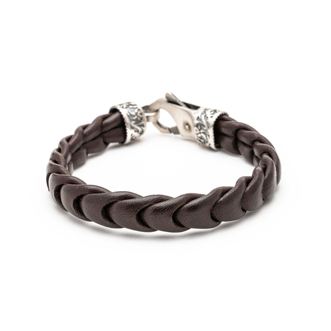 Pulsera Cuero Plata