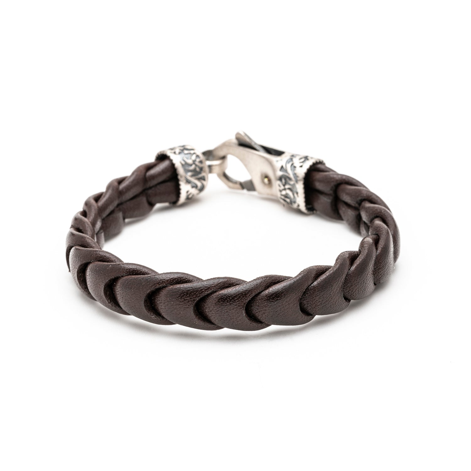Pulsera Cuero Plata