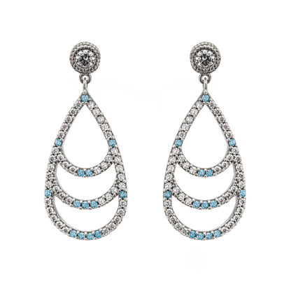 Pendientes Plata Triple Gota