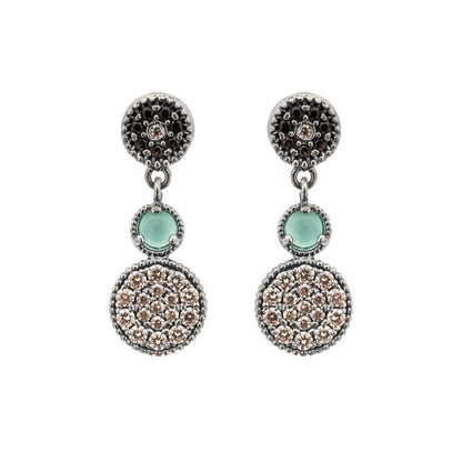Pendientes Plata Pavé Circonitas