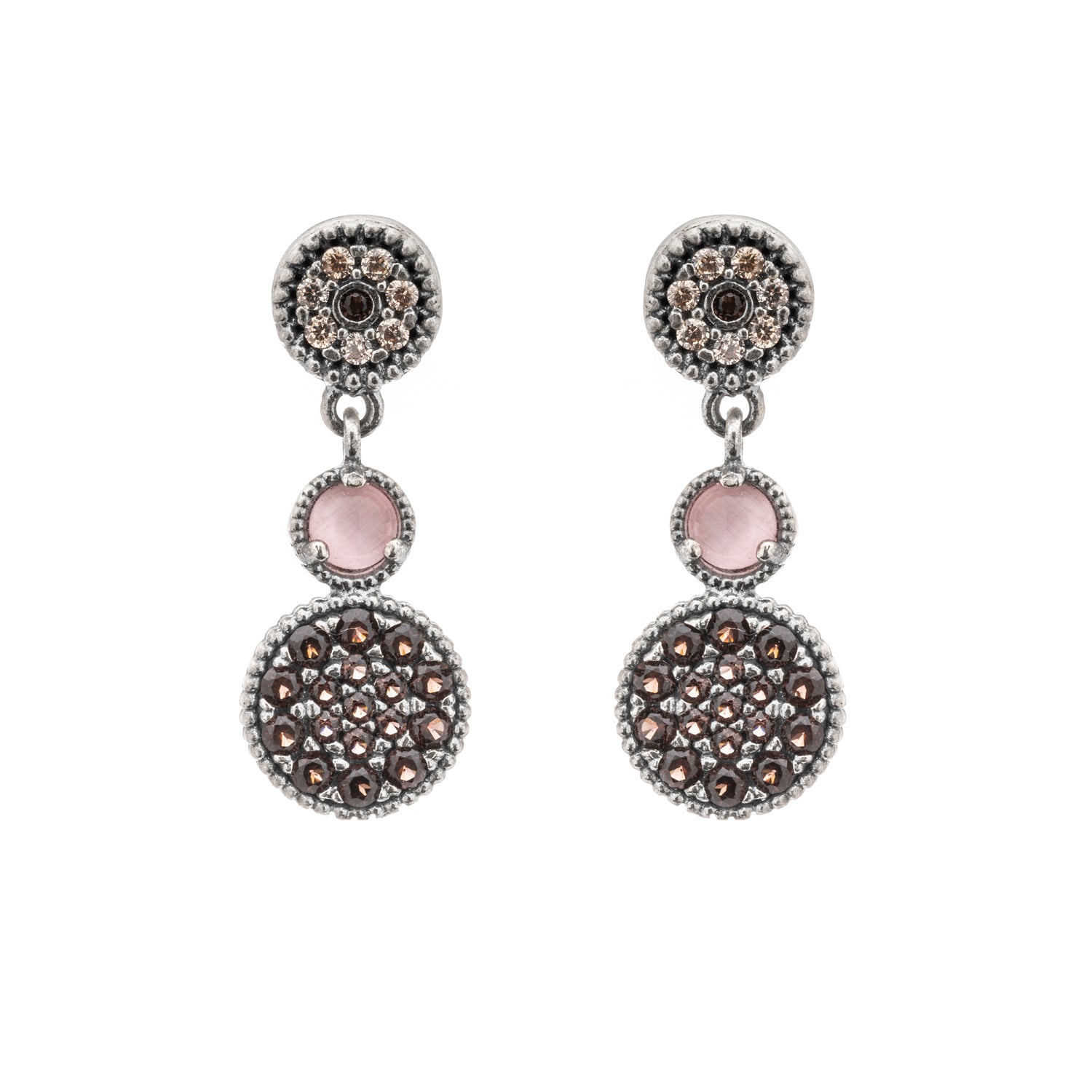Pendientes Plata Pavé Circonitas