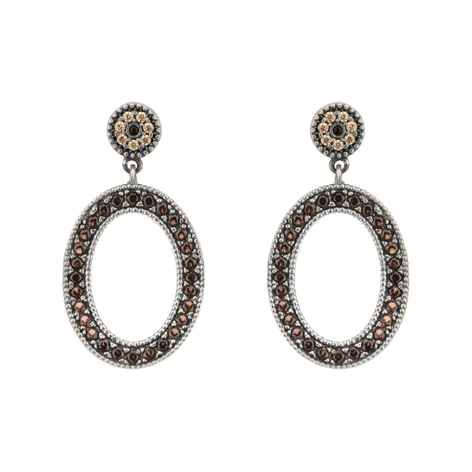 Pendientes Plata Aro Circonitas