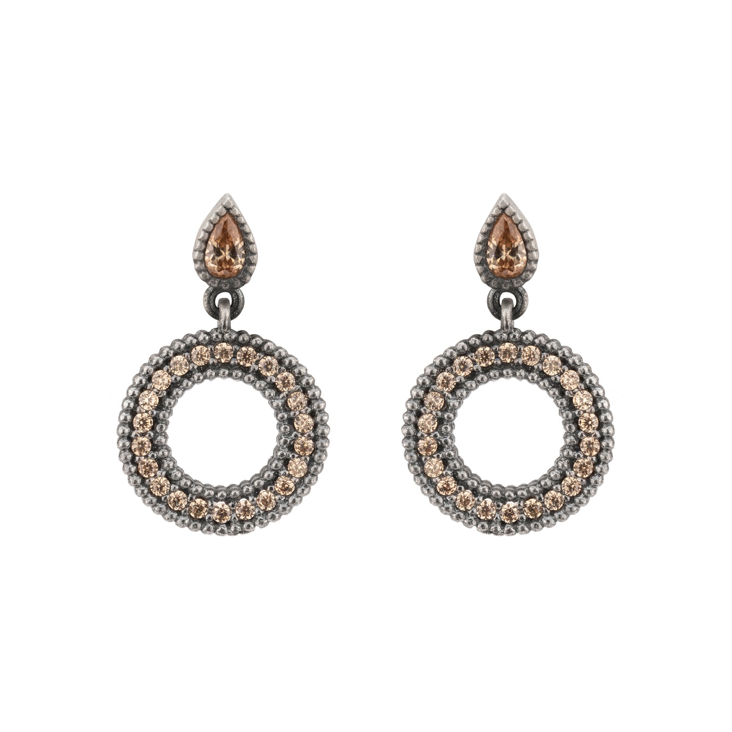 Pendientes Pequeño Plata Aro Ondulado