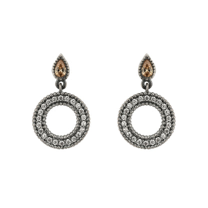 Pendientes Pequeño Plata Aro Ondulado