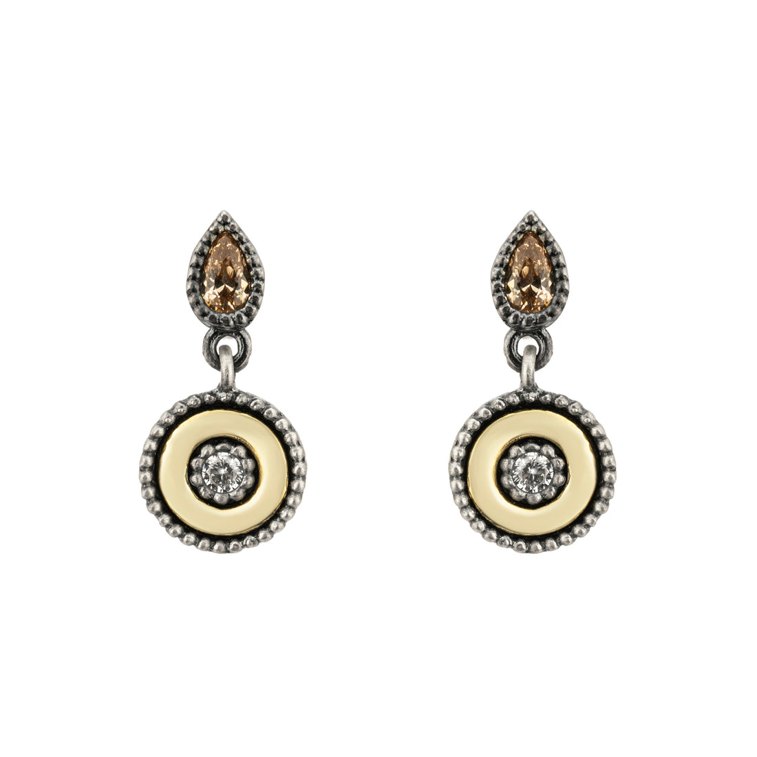 Pendientes Plata y Bronce