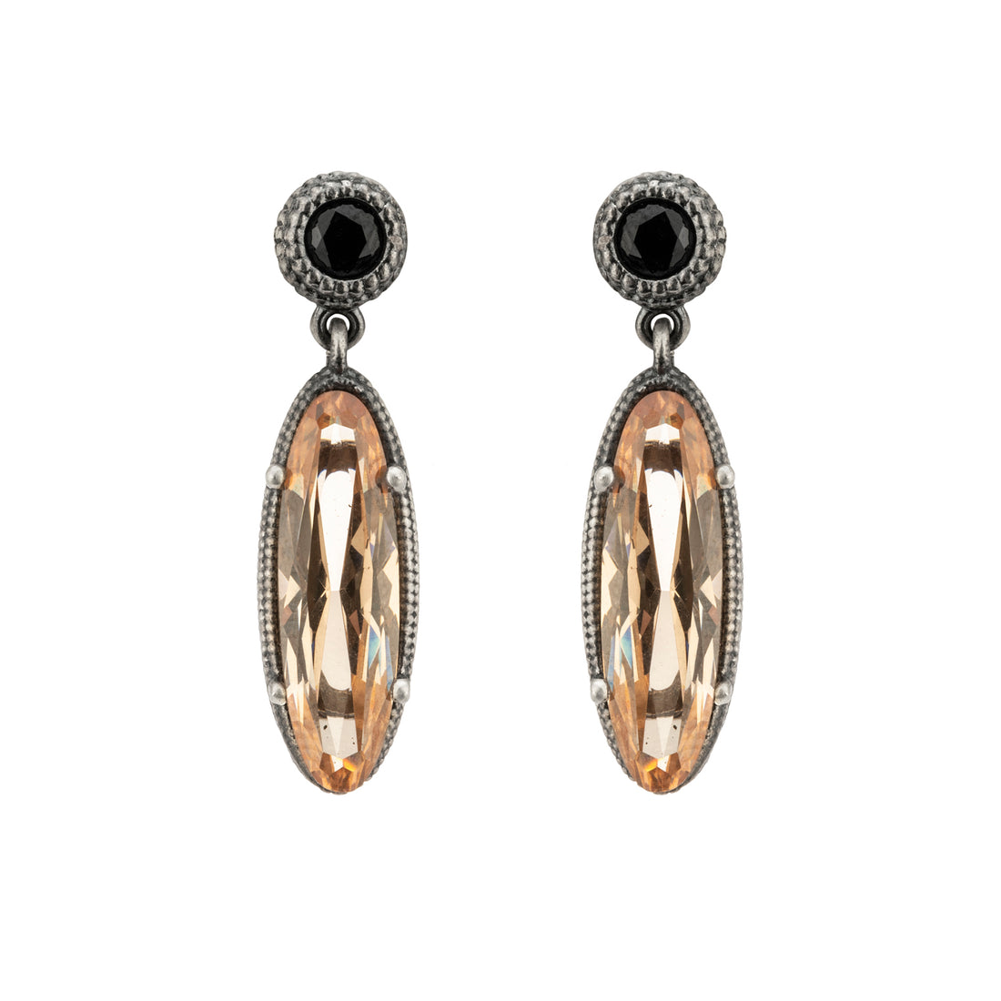 Pendientes Plata Circonita Oval