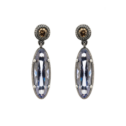 Pendientes Plata Circonita Oval