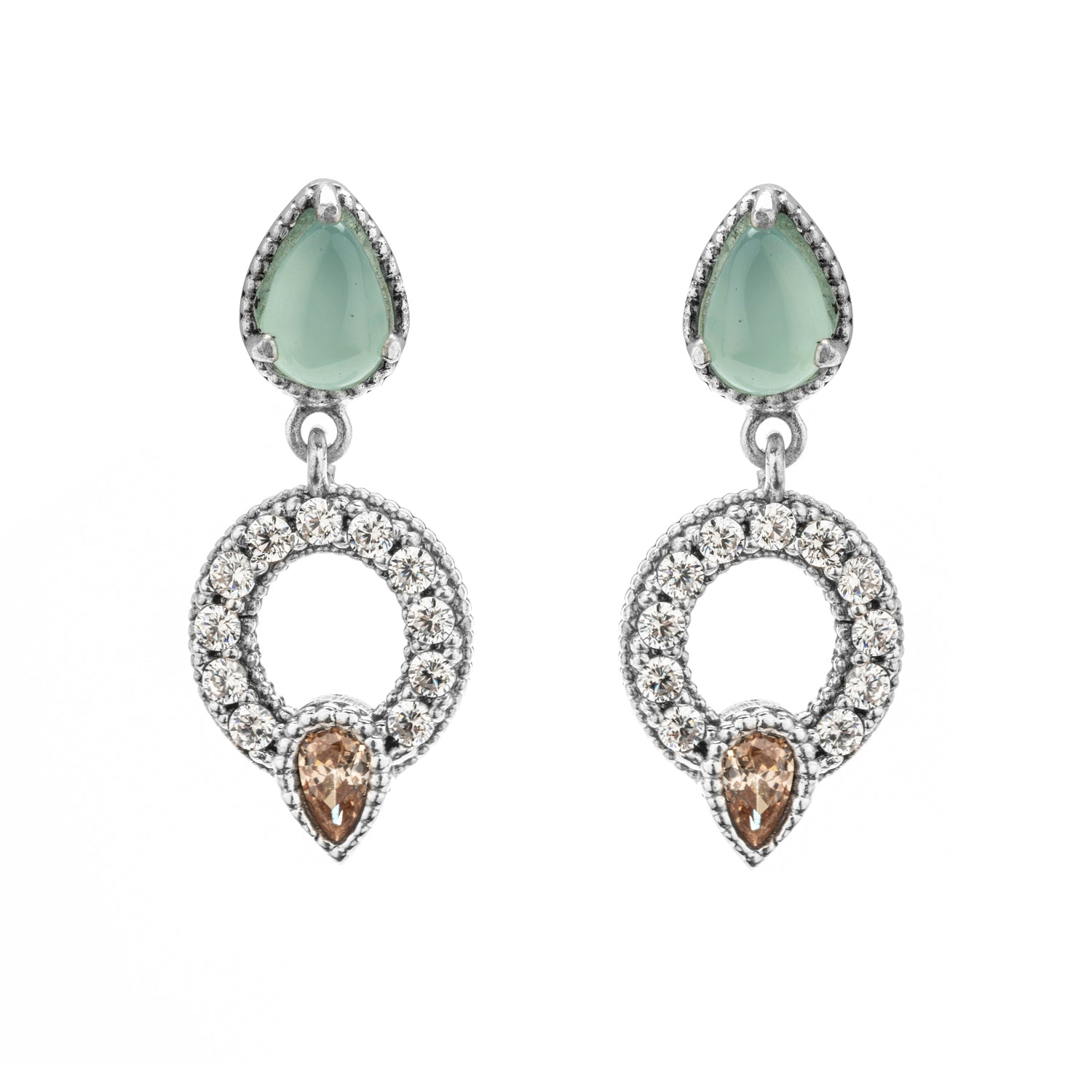 Silver Circle Earrings