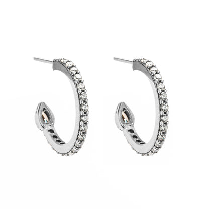 Silver Creole Earrings