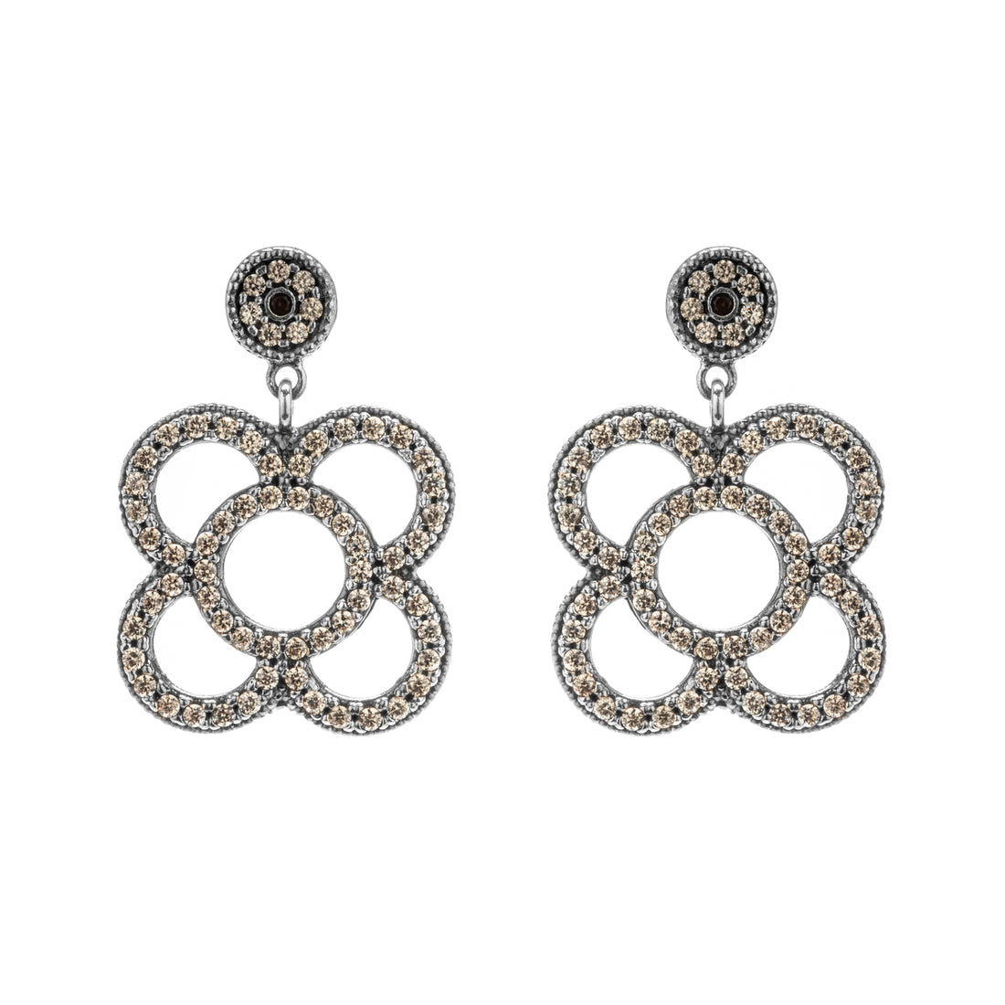 Large Silver Panoth Earrings
