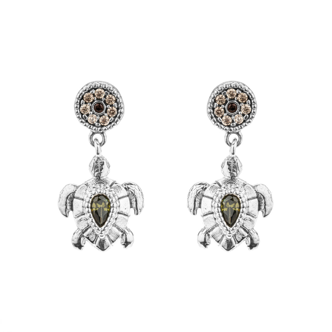 Pendientes Plata Tortuga Pequeña