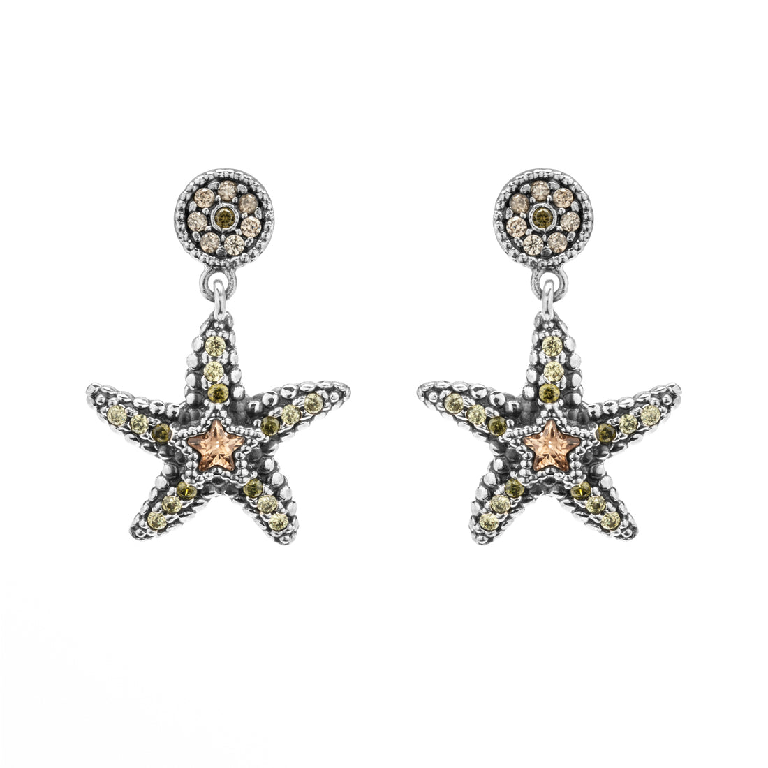 Pendientes Plata Estrella de Mar Grande