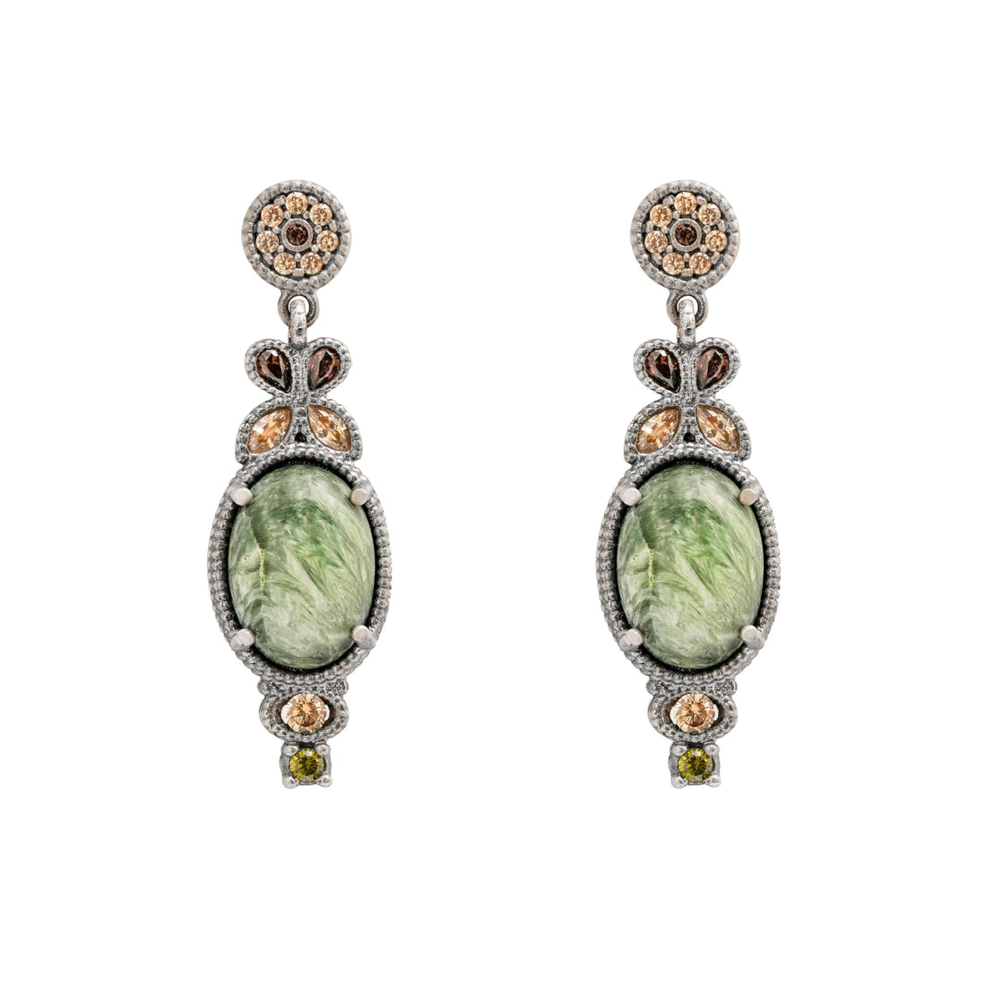 Pendientes plata seraphinite