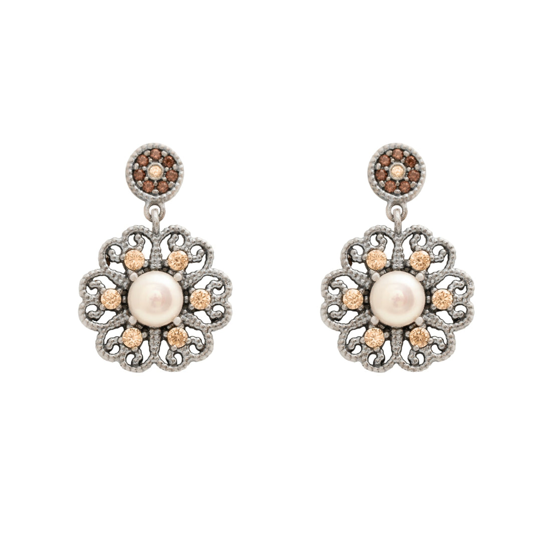 Pendientes plata filigrana