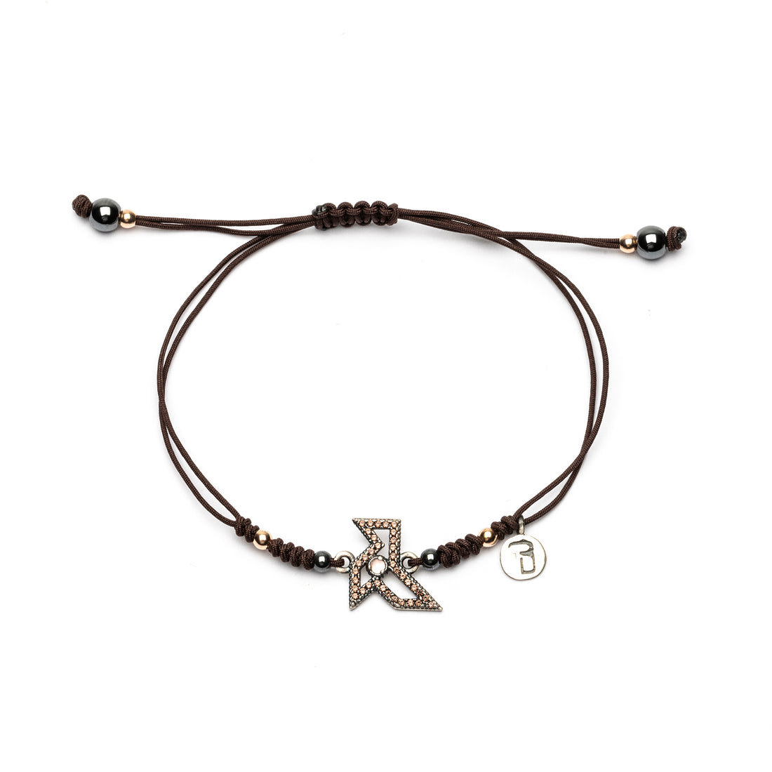 Pulsera Macramé Pajarita Plata Pequeña