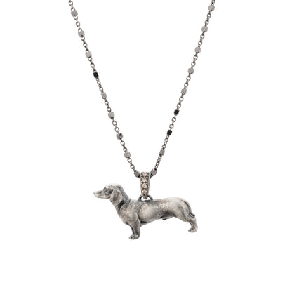 Colgante Plata Relieve Teckel