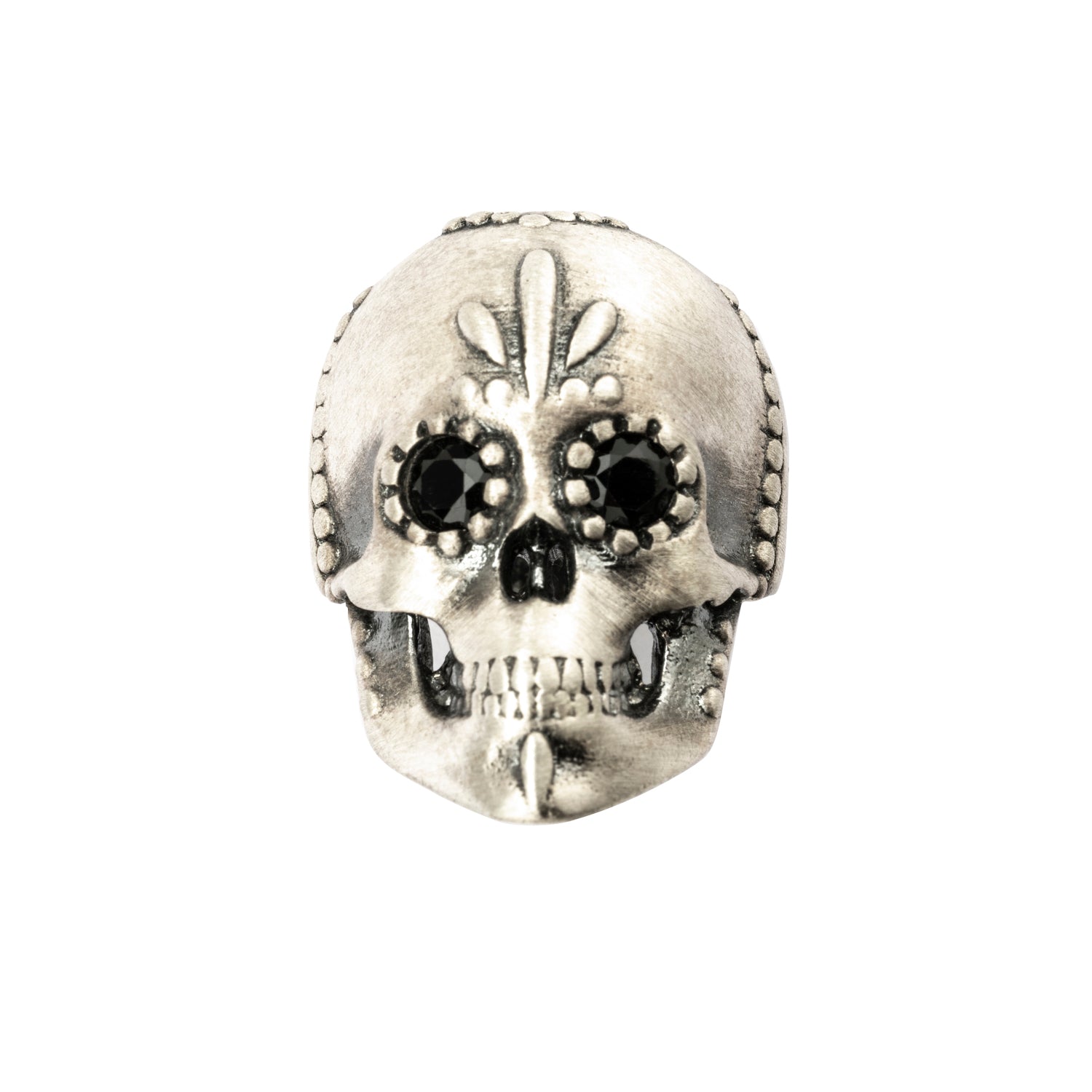 Anillo plata calavera ojos