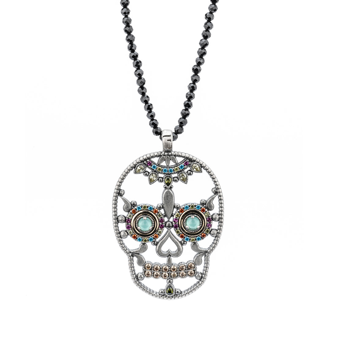 Colgante Calavera Grande Plata