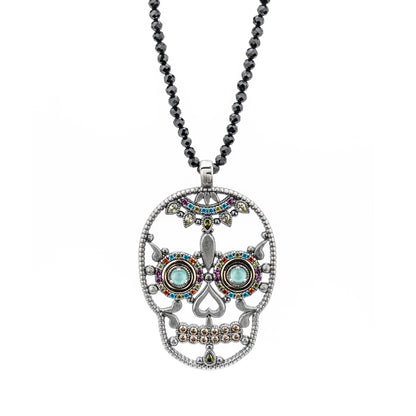 Colgante Calavera Grande Plata