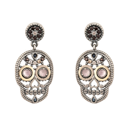 Pendientes Calavera Plata