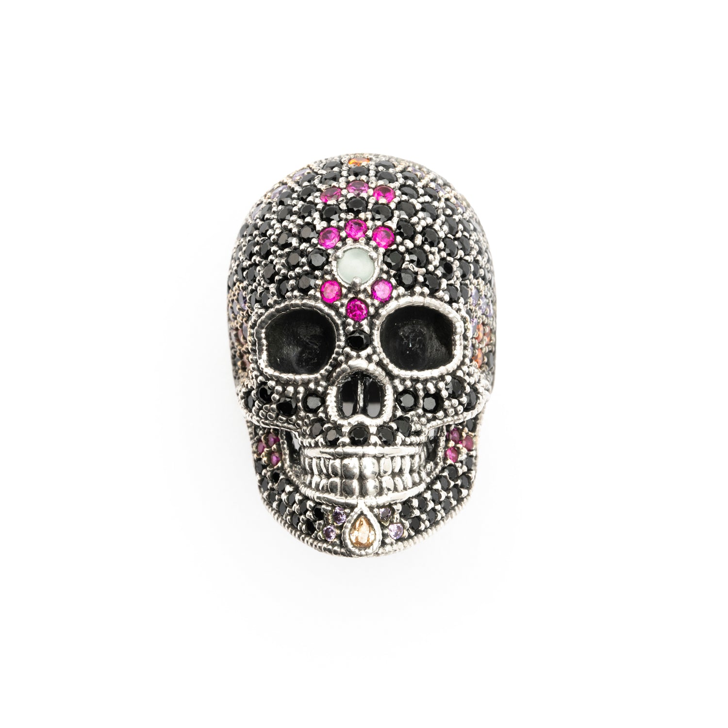 Anillo Calavera Grande Plata