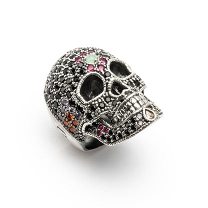 Anillo Calavera Grande Plata