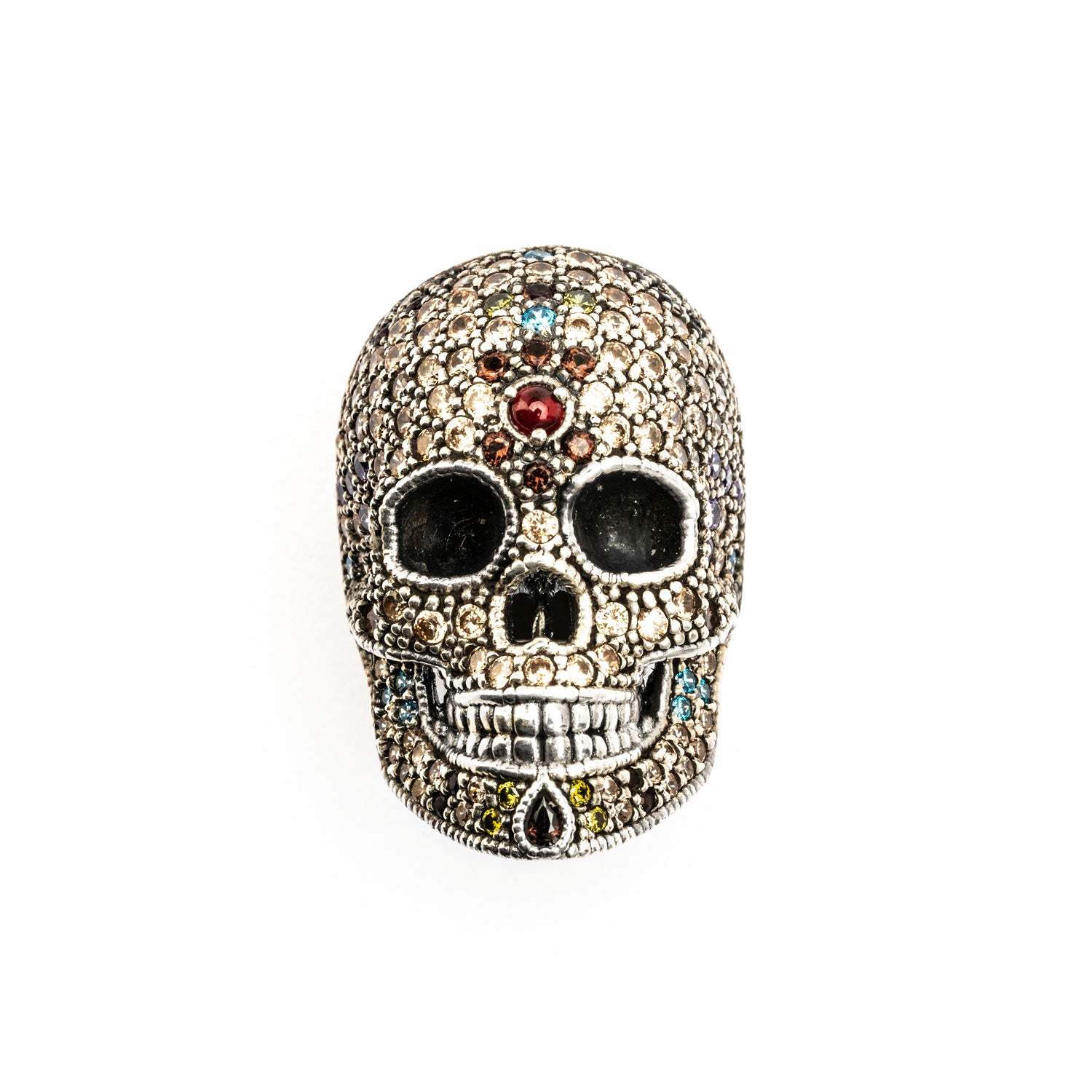 Anillo Calavera Grande Plata