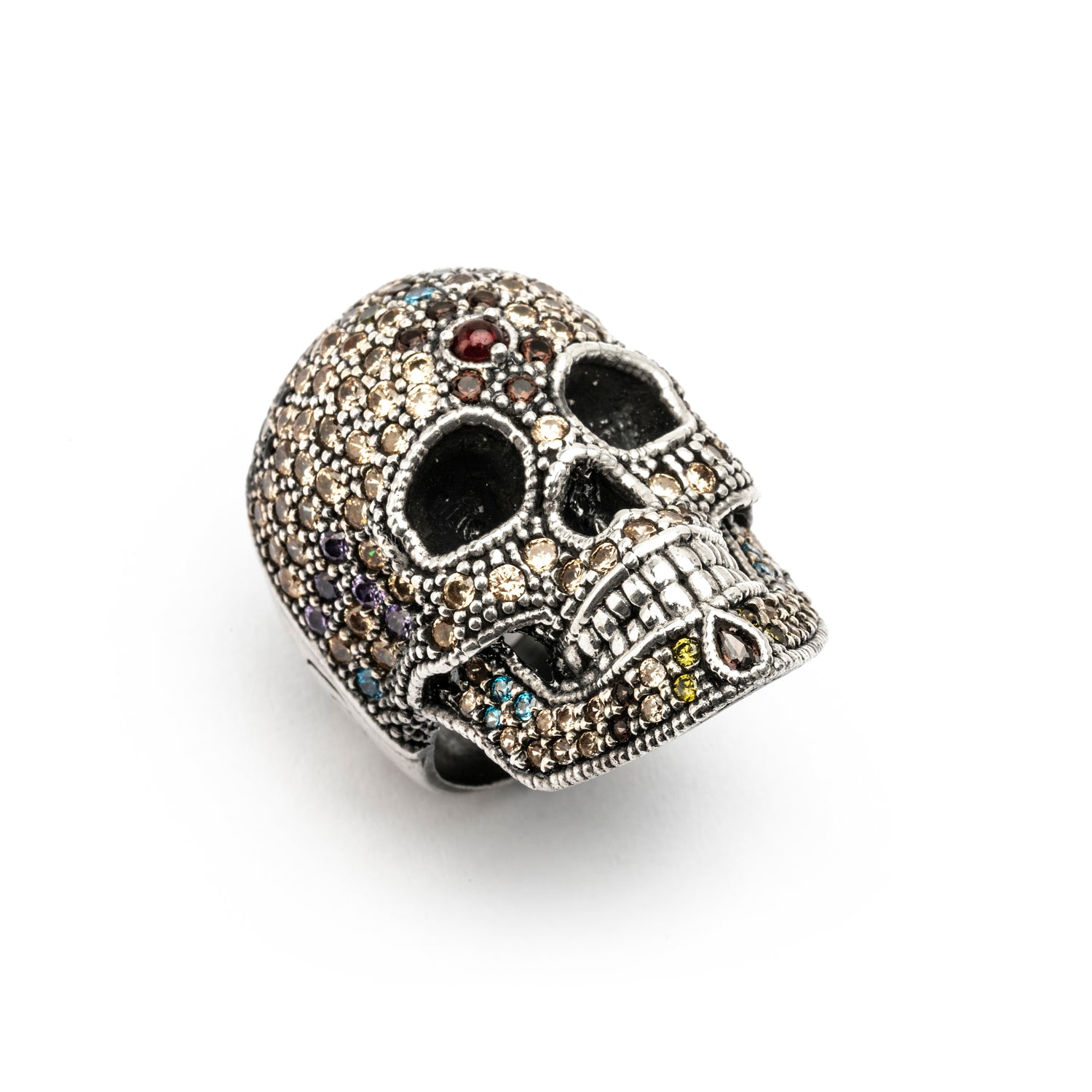 Anillo Calavera Grande Plata